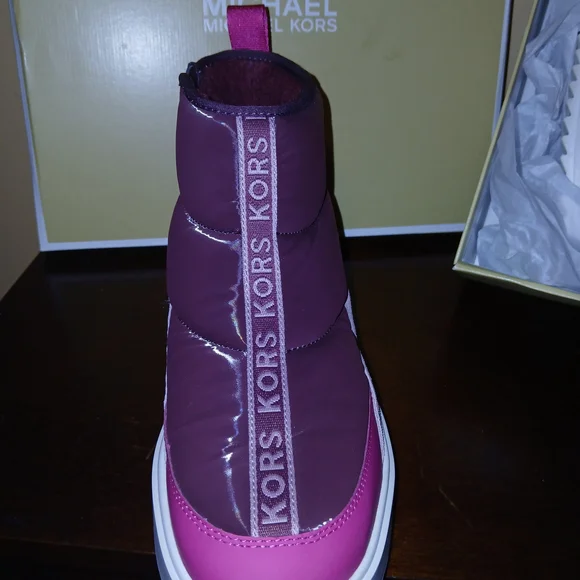 Michael Kors Pink and Purple High-Top Sneakers - Picture 2 of 3